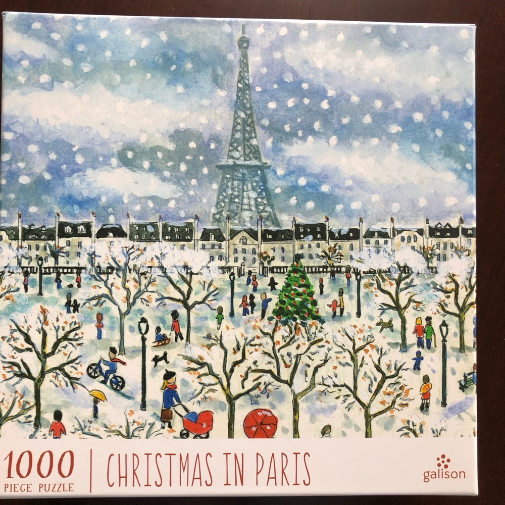 Galison Christmas in Paris 1000 Piece Puzzle